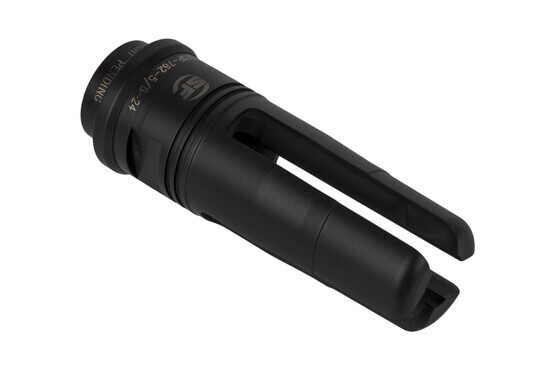 SureFire 3-Prong Flash Hider fits 5/8x24 barrels to effectively reduce muzzle flash and serve as a mount for Fast Attach 7.62 suppressors